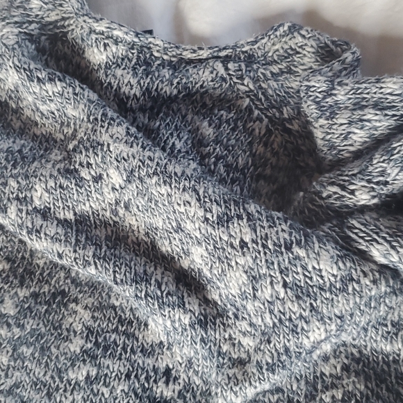 Chaps Black and White Knit Crew Neck Sweater - Picture 5 of 8